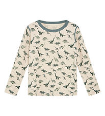 Hust and Claire Bluse - Wolle/Bambus - Abba - Jade Green m. Dino