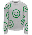 Kids Only Blouse - Knitted - KogHappie - Leight Grey Melange/Ice