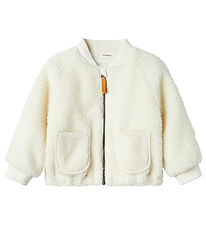 Lil' Atelier Fleecejacke - NmnLajo - Kokosmilch/Bee