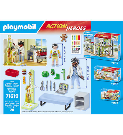 Playmobil Action Heroes - Pediatrician w. Soft Toy - 71619 - 28 