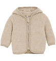 Huttelihut Cardigan - Wool fleece - Camel Melange w. Ears