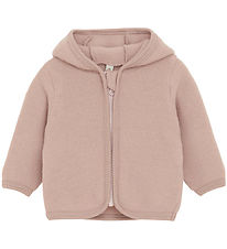 Huttelihut Cardigan - Wollfleece - Mahogany Rose m. Ohren