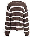 Hound Blouse - Knitted - Stripe Knit - Brown/White