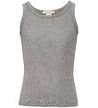 Minimalisma Top - Rib - Zijde/Katoen - Billund - Grey Melange