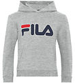 Fila Hoodie - Bayonet - Light Grey Melange w. Logo