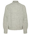 Vero Moda Girl Blouse - Knitted - VmLeaf - Light Grey Melange