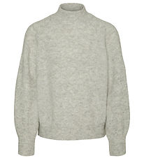 Vero Moda Girl Blouse - Knitted - VmLeaf - Light Grey Melange