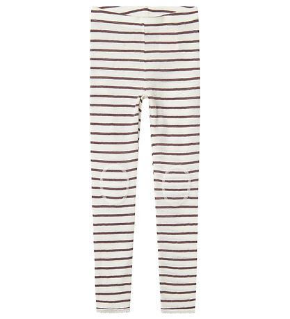 Name It Leggings - Wool - NkfWang - Snow White M Pointelle