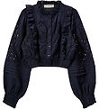 Sofie Schnoor Blouse - Dark Blue w. Pointelle