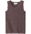 Name It Undershirt - Wool - NmfWang - Sparrow w. Pointelle