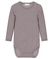 Name It Bodysuit L/æ - Wool - Noos - NmfWang - Purple Dove w. Po