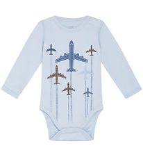Hust and Claire Body L/æ - Wolle/Bambus - Baloo - Cloud Blue m. 