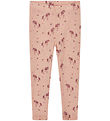 Hust and Claire Leggings - Wool/Tencel - Rib - Locel - Rose Clou