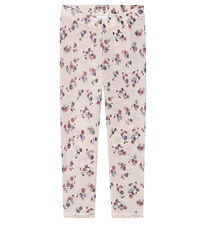 Name It Leggings - Wolle - Noos - NmfWang - Lila Ash m. Lochmust