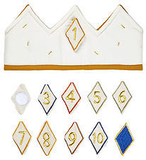 Fabelab Birthday Crown w. Numbers - Fabric - Oat Milk