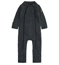 Mikk-Line Pramsuit - Wool - Anthracite Melange