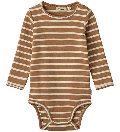 Wheat Bodysuit L/æ - Berti - Caramel Stripe