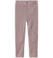 Name It Leggings - Wool - Noos - NmfWang - Purple Dove w. Pointe