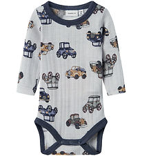 Name It Body L/æ - Wolle - Noos - NbmWang - Grey Dawn m. Autos