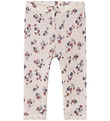 Name It Leggings - Wol - Noos - NbfWang - Lila Ash m. Pointelle