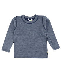 Joha Bluse - Wolle - Blau