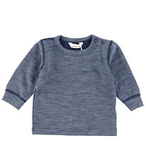 Joha Bluse - Wolle - Blau