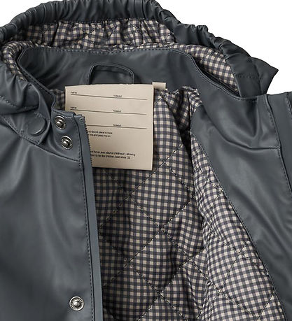Wheat Rain Jacket w. Termo - PU - Aju - Dark Ink