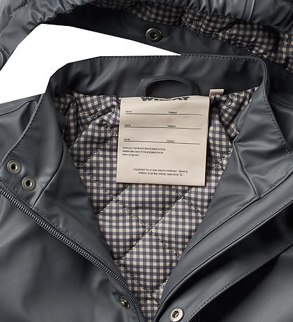 Wheat Rain Jacket w. Termo - PU - Aju - Dark Ink