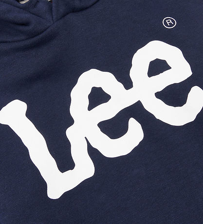 Lee Kapuzenpullover - Wackelgrafik - Navy Blazer