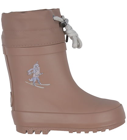 Wheat Thermo Boots - Solid - Old Rose Unicorn