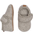 Melton Hausschuhe - Wolle - Beige Melange