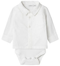 Name It Skjortbody L/æ - NbmNasin - Bright White