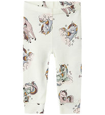 Name It Leggings - Wolle - NbfWillitus - Snow White m. Einhörner