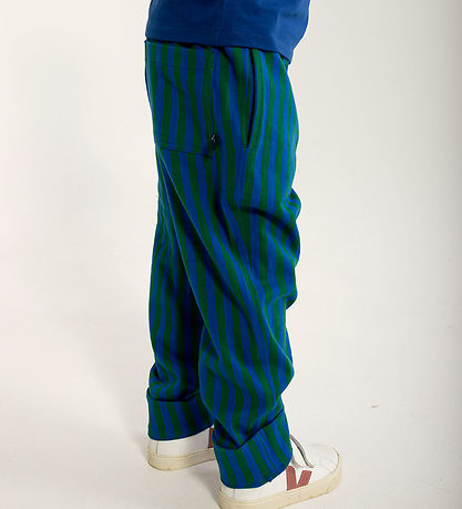 Danefæ Trousers - Danefrede Stretch Canvas Pants - Deep Blue/Dar