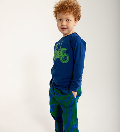 Danefæ Trousers - Danefrede Stretch Canvas Pants - Deep Blue/Dar