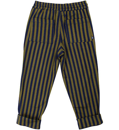 Danefæ Trousers - Danefrede Stretch Canvas Pants - Olive/Dark Na