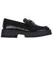 Steve Madden Shoe - Lando-CN Loafer - Black Leather
