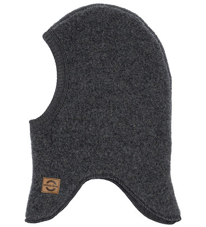 Mikk-Line Balaclava - Wool - Single Layer - Noos - Anthracite Me