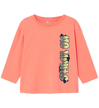 Name It Blouse - NmmNoel - Fusion Coral w. Graffiti