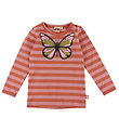 DYR-Cph Blouse - Dyrroar Aob/Stripes - Antique Rose/Swedish Red