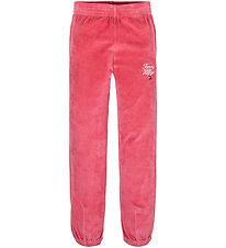 Tommy Hilfiger Velours Hosen - Skript - Erbe Pink