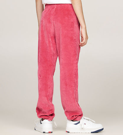 Tommy Hilfiger Velvet Trousers - Script - Heritage Pink