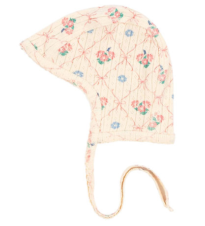 Konges Sløjd Ungbarnahúfa - Minnie - Fleur Skreyting