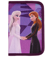 Frozen Pencil Case w. Contents - Filled Single Decker - Purple