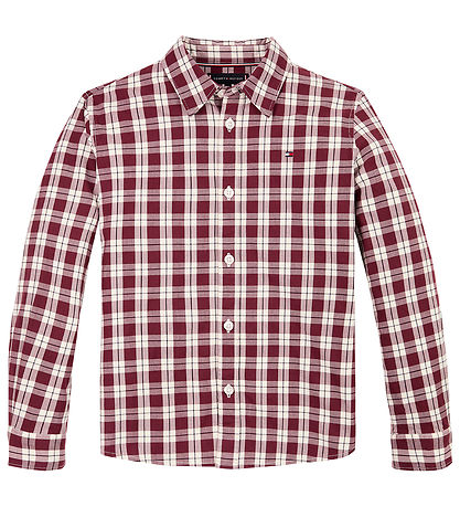 Tommy Hilfiger Shirt - Small Check Regular - Rouge Buffalo Che