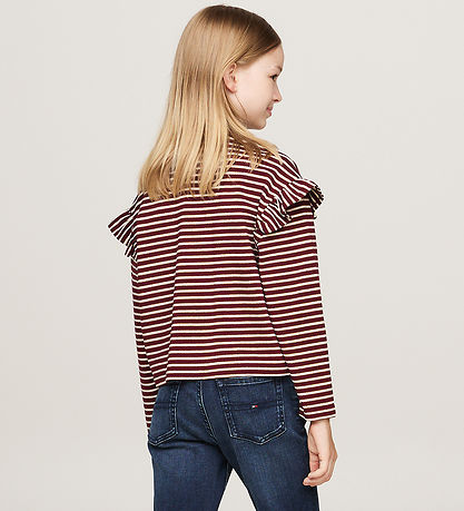 Tommy Hilfiger Blouse - Stripe - Deep Rouge Stripe