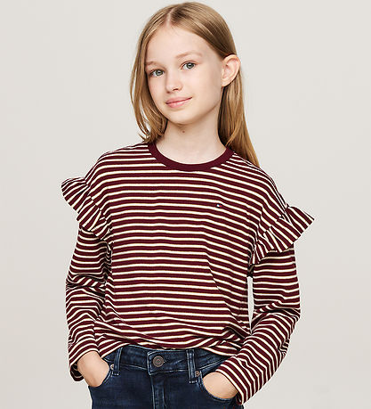 Tommy Hilfiger Blouse - Stripe - Deep Rouge Stripe