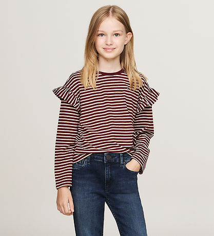 Tommy Hilfiger Blouse - Stripe - Deep Rouge Stripe