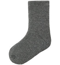 Name It Socken - Wolle/Baumwolle - NmmWaksi - Dark Grey Melange