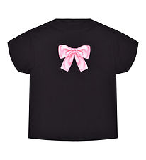 Hound T-Shirt - Kurz - Schwarz m. Schleife